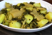 Receta de acelgas con patata fácil y rápida