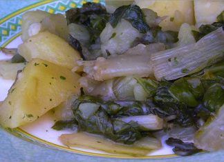 Receta de acelgas en salsa fácil y rápida