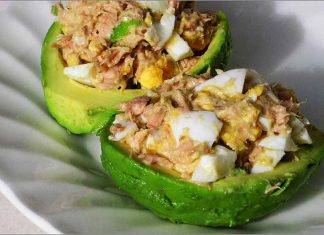 Receta de aguacates rellenos de atún fácil y rápida