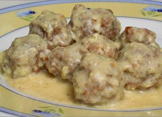 Receta de albóndigas en salsa de leche fácil y rápida