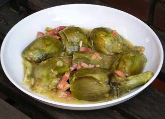 Receta de alcachofas a la navarra fácil y rápida