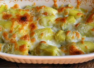 Receta de alcachofas gratinadas fácil y rápida