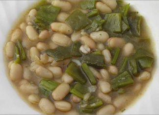 Receta de alubias con pimientos fácil y rápida