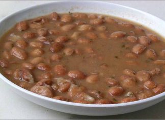 Receta de alubias en su caldo fácil y rápida