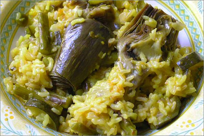 Receta de arroz con verduras en olla fácil y rápida