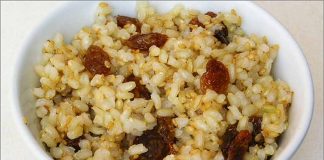 Receta de arroz integral con sésamo fácil y rápida