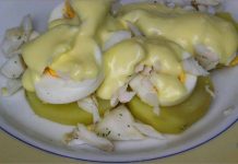 Receta de bacalao con patatas y huevo duro fácil y rápida