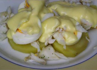 Receta de bacalao con patatas y huevo duro fácil y rápida