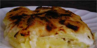 Receta de bacalao con patatas y bechamel fácil y rápida