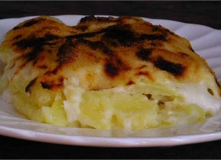 Receta de bacalao con patatas y bechamel fácil y rápida