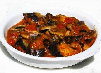 Receta de berenjenas con champiñones fácil y rápida