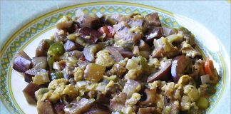 Receta de berenjenas con huevo fácil y rápida