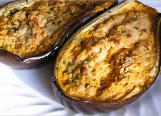 Receta de berenjenas con queso brie fácil y rápida