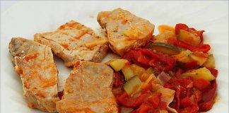 Receta de bonito con verduras fácil y rápida