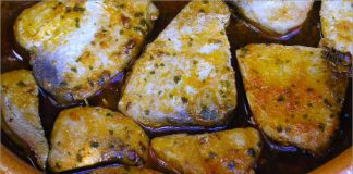 Receta de bonito con vino blanco fácil y rápida