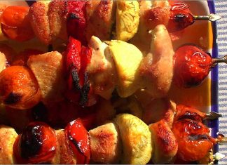 Receta de brocheta de pollo fácil y rápida