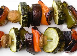 Receta de brocheta de verduras fácil y rápida