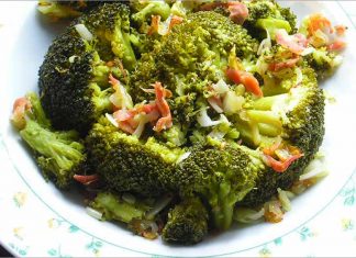 Receta de brócoli con jamón fácil y rápida