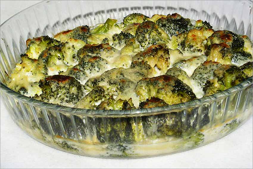Brócoli con queso azul