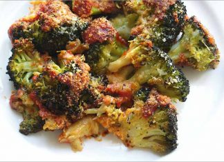 Receta de brócoli con tomate gratinado fácil y rápida