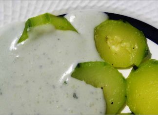 Receta de calabacines con queso azul fácil y rápida