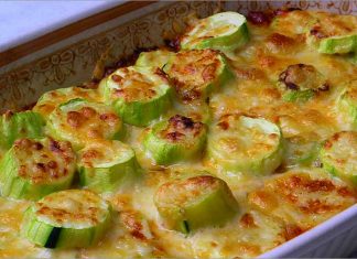 Receta de calabacines con tomate y queso fácil y rápida