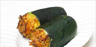 Receta de calabacines rellenos de arroz fácil y rápida