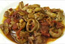 Receta de calamares al vino fácil y rápida