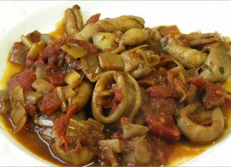 Receta de calamares al vino fácil y rápida