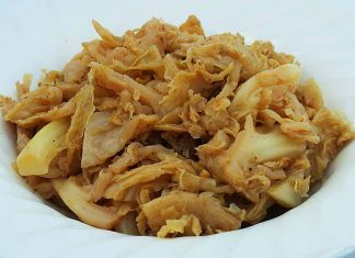 Receta de col con especias fácil y rápida