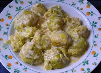 Receta de coles de Bruselas a la crema fácil y rápida