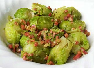 Receta de coles de Bruselas con ajos fácil y rápida