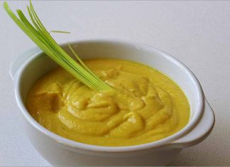 Receta de crema de calabacín, zanahorias y queso fácil y rápida