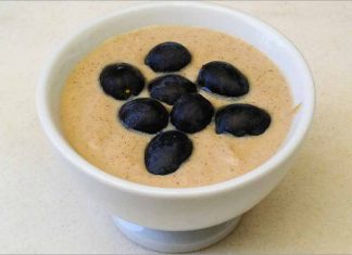 Receta de crema de requesón con uvas fácil y rápida