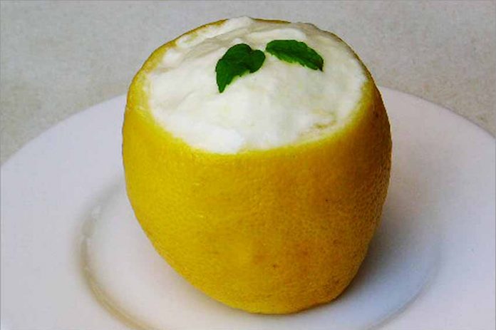 Receta de crema helada de limón fácil y rápida