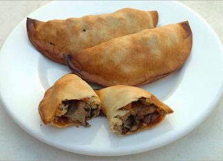 Receta de empanadillas de setas y tofu fácil y rápida