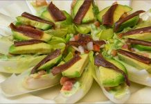 Receta de endibias con aguacate fácil y rápida