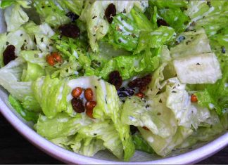 Receta de ensalada con soja y salsa de yogur fácil y rápida