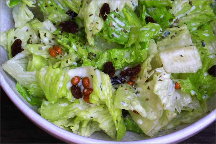 Receta de ensalada con soja y salsa de yogur fácil y rápida