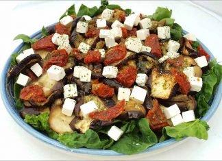 Receta de ensalada de berenjenas asadas fácil y rápida