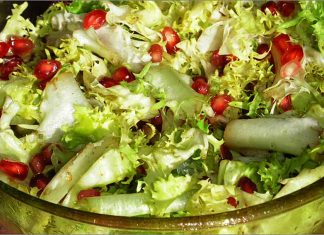 Receta de ensalada de escarola y granada fácil y rápida
