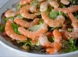 Receta de ensalada de langostinos fácil y rápida