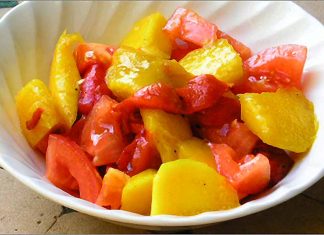 Receta de ensalada de mango fácil y rápida