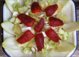Receta de ensalada de endibias y manzana fácil y rápida