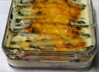 Receta de espárragos trigueros con bechamel fácil y rápida