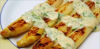 Receta de espárragos con salsa de mostaza y miel fácil y rápida