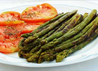 Receta de espárragos con tomates fácil y rápida