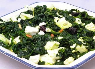 Receta de espinacas con queso fresco fácil y rápida
