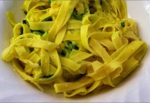 Receta de fetuccini con calabacín fácil y rápida