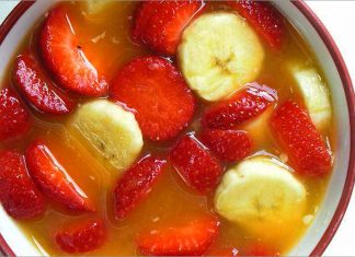 Receta de fresones con plátano fácil y rápida